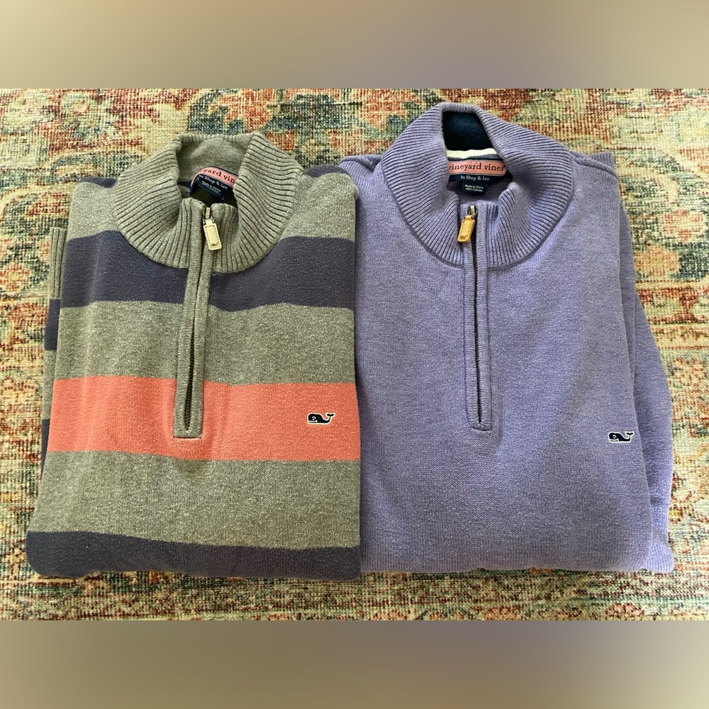 Mens Vinyard Vines quarter zips